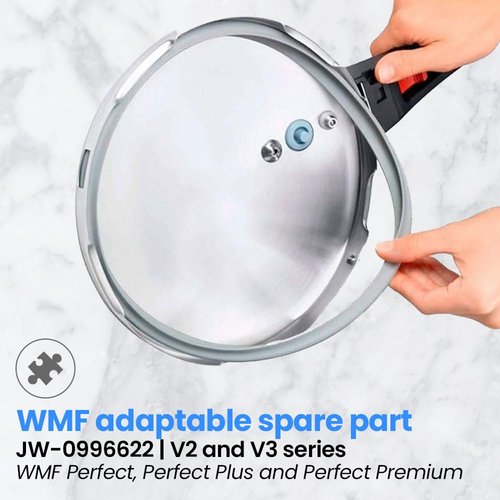 Anakel Home Pot Gasket Compatible with WMF Pressure Cooker Plus | Adaptable Replacement Silicone Sealing Ring, Silicone, Ø22 cm / Ø8.66in inner Diameter