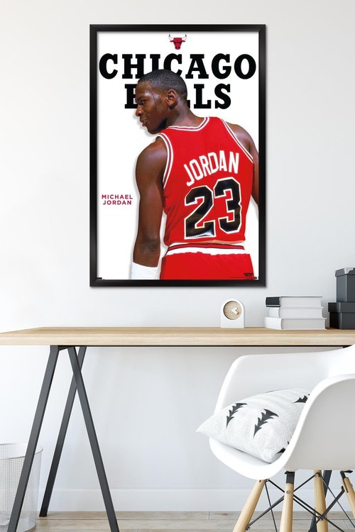 Michael Jordan - Feature Series Wall Poster, 34L" x 22.4W", Black Framed Version