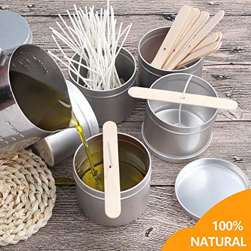 100pcs Wooden Candle Wick Holders - Centering Tools for Candle Making