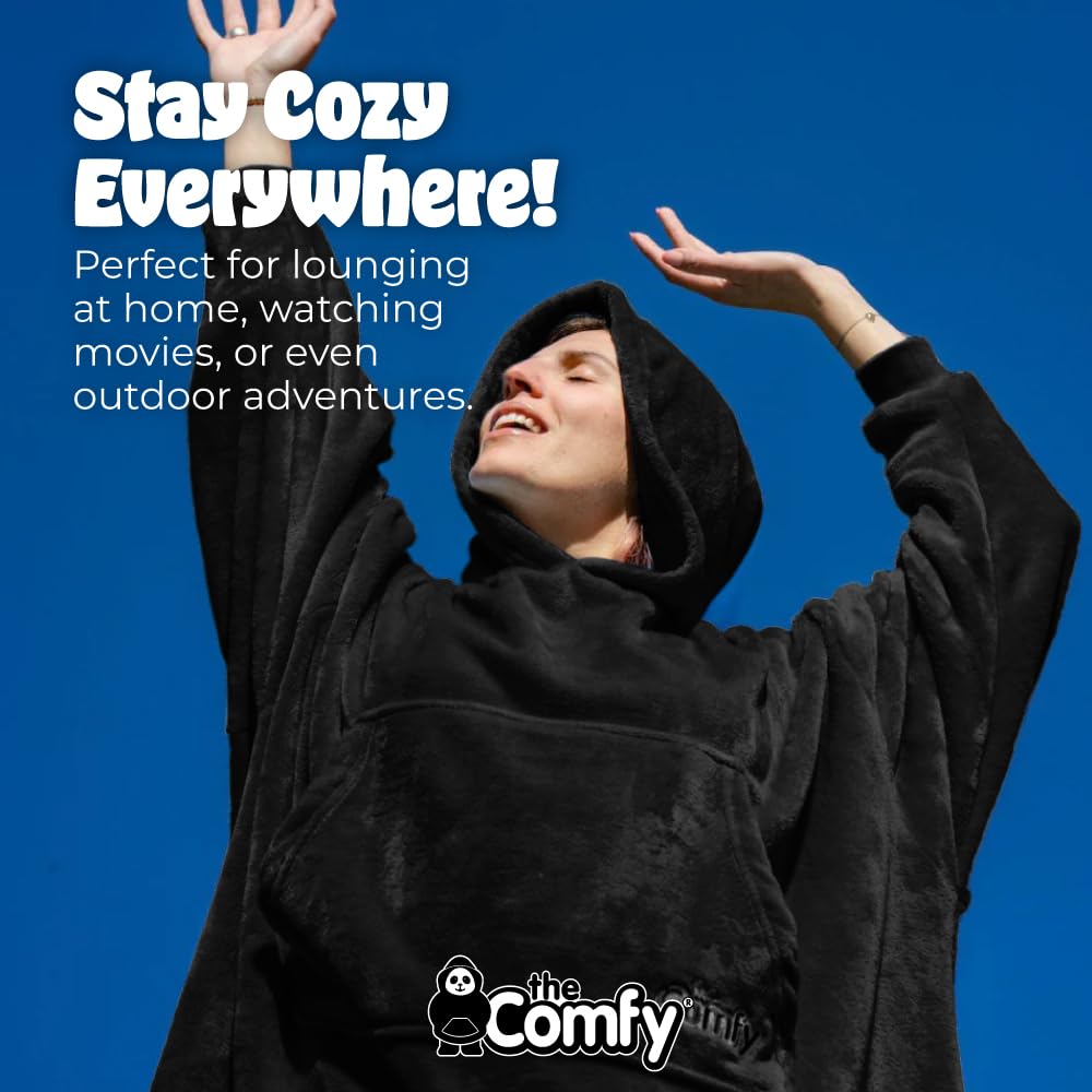 THE COMFY Dream | Oversized Light Microfiber Wearable Blanket, One Size Fits All, Seen on Shark Tank