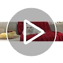 Exclusivo Mezcla Pink Fleece Throw Blanket for Couch - 50x70 Leaf Pattern