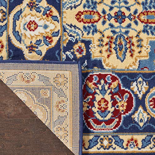 Nourison Grafix Traditional Multicolor 3' x 5' Area -Rug, Easy -Cleaning, Non Shedding, Bed Room, Living Room, Dining Room, Kitchen (3x5)