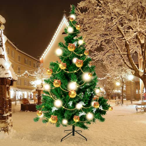Folding Christmas Tree Stand for 3-6 Ft Artificial Trees - 16.9 Inch Base