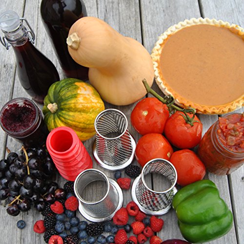 4-Piece Food Strainer and Sauce Maker Accessory Kit for Kitchen Prep