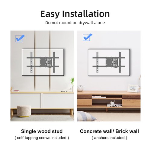 Suptek Corner TV Wall Mount for Most 32"-70" TVs, Full Motion Long Arm TV Mount 30 inch Extension Articulating Wall Mount Bracket Max VESA 600x400mm, Smoothly Extendable, Holds up to 99 lbs MA1075S