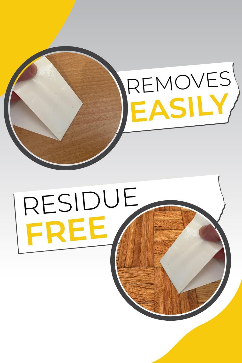 The Good Stuff Double-Sided Carpet Tape - Heavy-Duty Non-Slip Rug Gripper | 2"x10yd, No Residue, Easy Removal