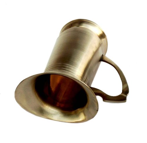 Pure Brass Jug Plain For Drinking And Serving Capacity -1000 ML