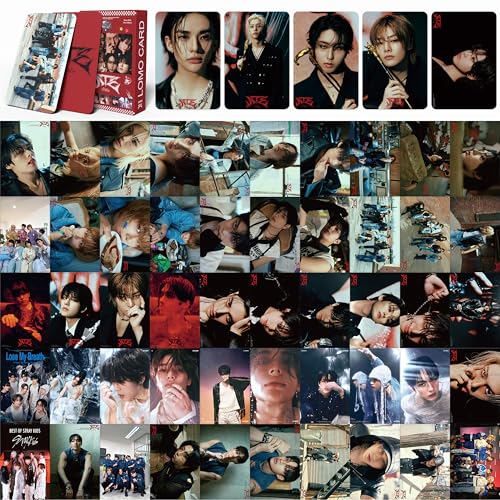 55-Piece Kpop Photocard Set – Unique Glossy Lomo Cards for Collectors