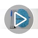 Extendable Ceiling Fan Duster with 13-50 Inch Pole - Bendable Microfiber Brush