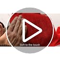 Iceyyyy 59-Inch Red Velvet Christmas Tree Topper Double-Layer Bow - Large Holiday Decor