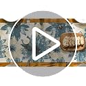 Artoid Mode Blue Retro Daisy Spring Table Runner 13x72 Inch Home Decor