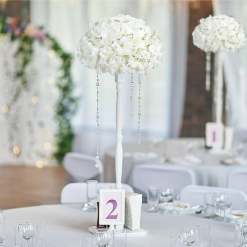 Auihiay 12pcs Flower Balls for Centerpieces, White Hydrangea Wedding Flower Balls for Centerpieces, Faux Hydrangeas Floral Arrangements Bouquet for Table, Home, Wedding Decoration