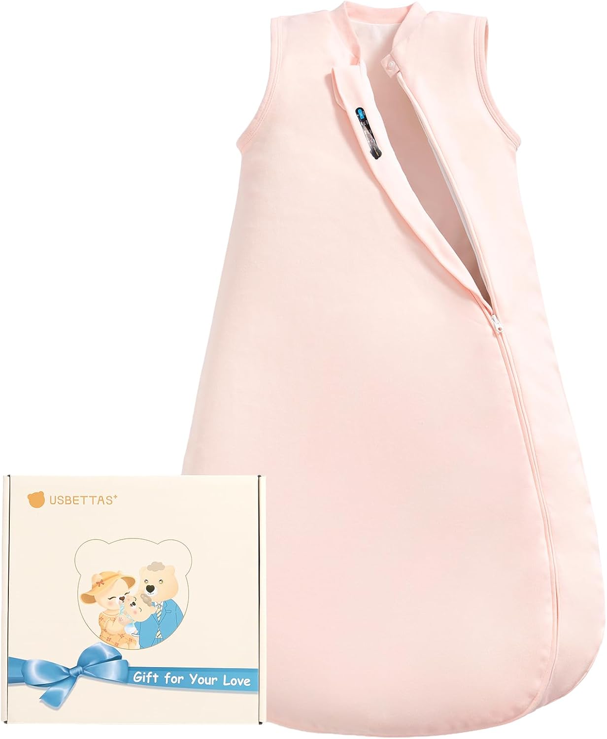 Skiennix Baby Sleep Sack - 0.5 Tog & 1.0 Tog Cotton Toddler Sleeping Bag | 2-Way Zipper Design