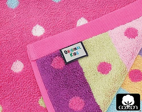 ORIGINAL KIDS 6-Piece 100% Cotton Towel Set - Soft Kids Bathroom Towels
