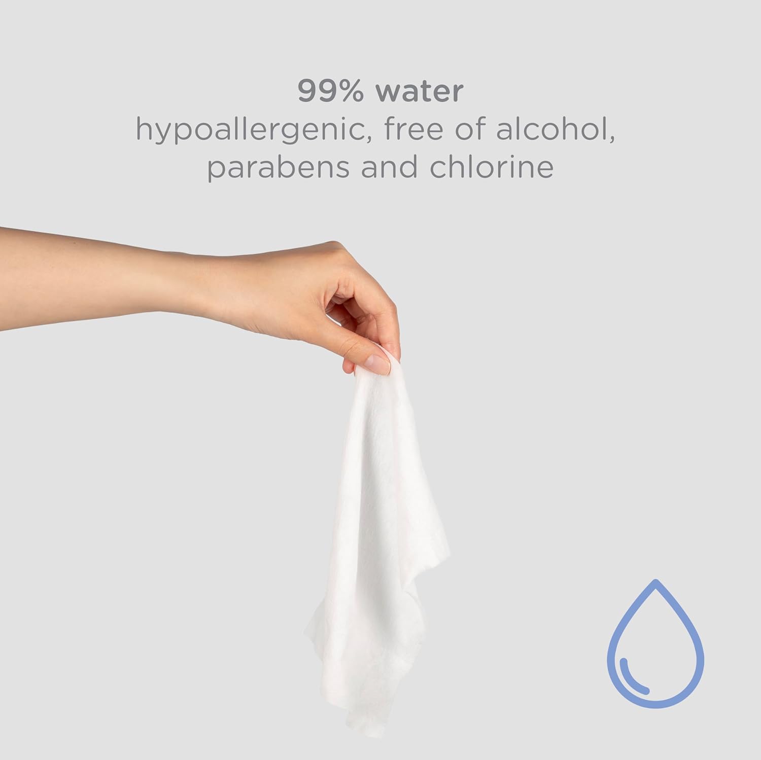 Ubbi Fragrance-Free Baby Wipes - Hypoallergenic, Plant-Based & EWG Verified | 99% Water-Based, 3 Pack (216 Wipes)