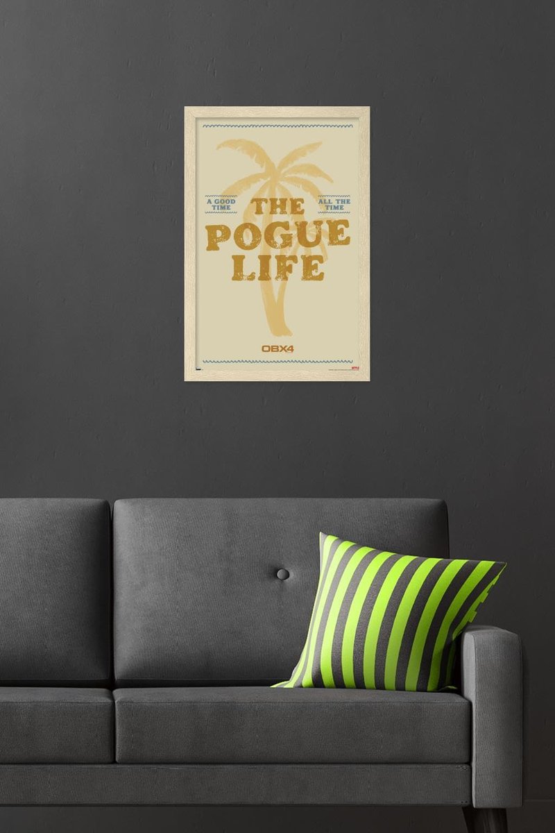 Netflix Outer Banks: Season 4 - The Pogue Life Wall Poster, 22.4L" x 14.7W", Blonde Framed Version