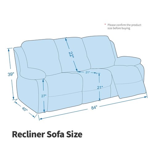 MAXIJIN 8 Pieces Recliner Sofa Covers, Stretch Velvet Reclining Couch Covers for 3 Cushion Furniture Covers, Thick, Soft, Washable Reclining Sofa Slipcovers (Sofa Recliner, Dark Coffee)