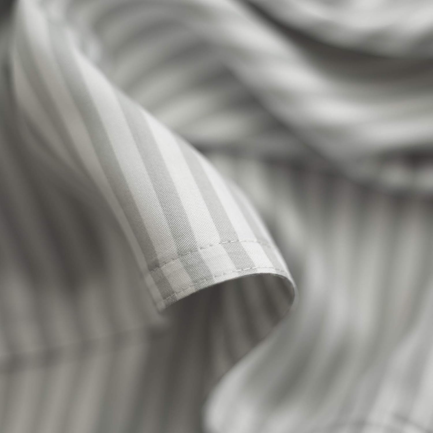 Pure Bamboo California King Sheets - 100% Organic Viscose Bed Sheet Set, Soft & Cooling, Striped Design
