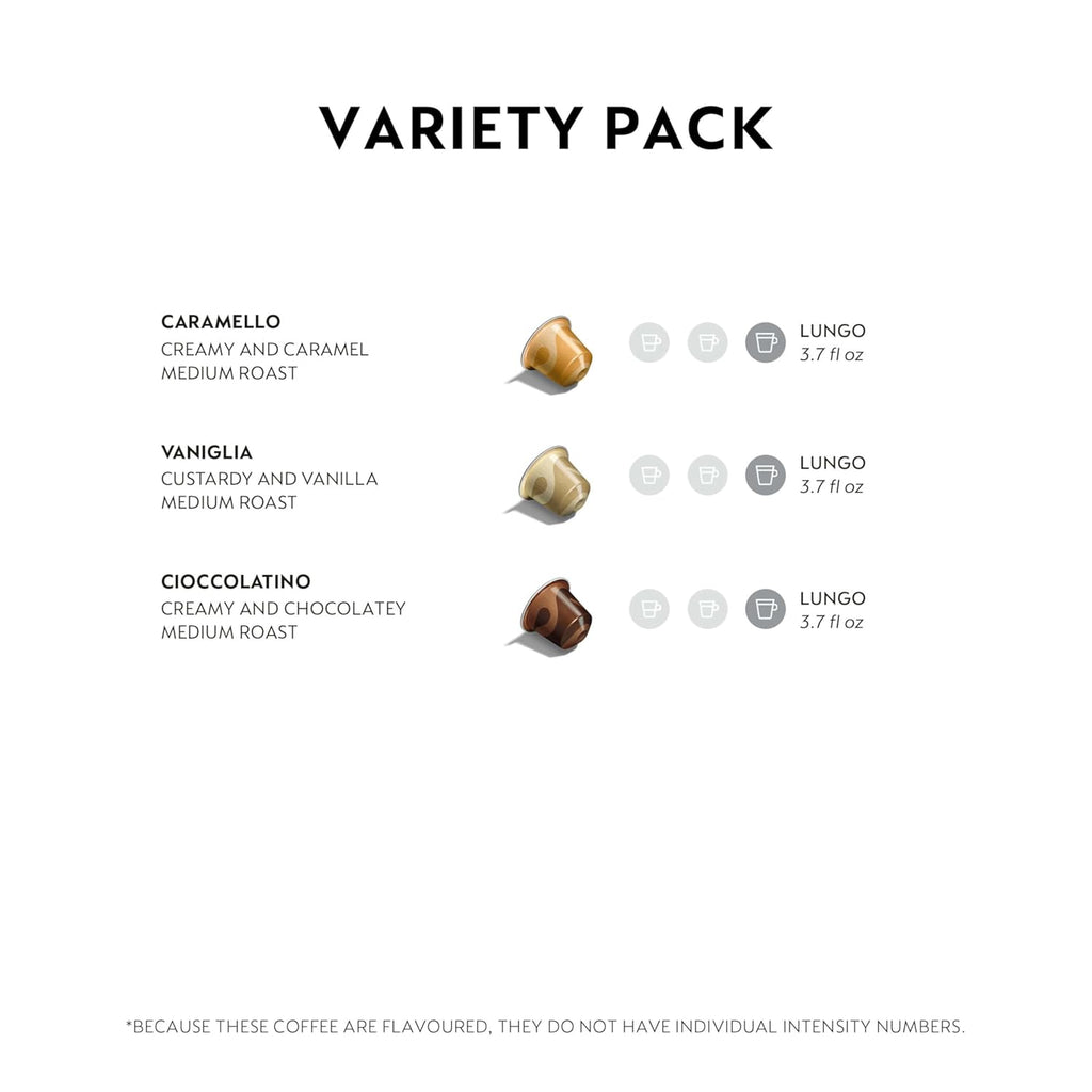 Nespresso Barista Flavored Espresso Capsules - Medium Roast Coffee Pods | 30 Count Pack