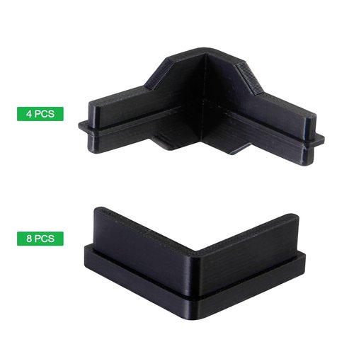 YINARONG Post Insert Corner Connector, Feet, and Caps Compatible Shelving - Durable, Easy Installation, Compatible with Costco, Shelving Units