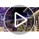Nielfoi 66ft Warm White Outdoor Icicle Lights with 640 LEDs, 8 Modes, Waterproof