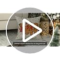 AVOIN colorlife Christmas Gingerbread Man 18x18 Inch White Pillow Cover - Holiday Decor
