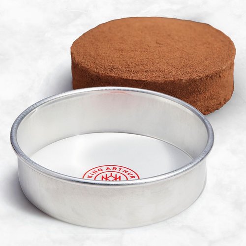 King Arthur Baking Company Round Cake Pan Liners, Oven Safe Reusable Nonstick European-Grade Silicone, 8-Inch, Set Of 2, For Easy Nonstick Cake Release