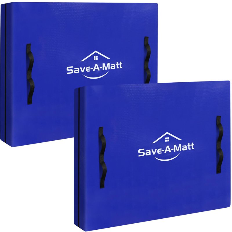 SaveAMatt Mattress Bags for Moving 2 Pack - Extra Thick & Durable Queen Mattress Cover for Moving - Reusable Waterproof Tarp Mattress Protector (82’’x79’’x15’’ King Size)