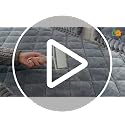 Non-Slip Pet Couch Cover - Washable Plush Sofa Protector (Grey, 27.6" x 59")