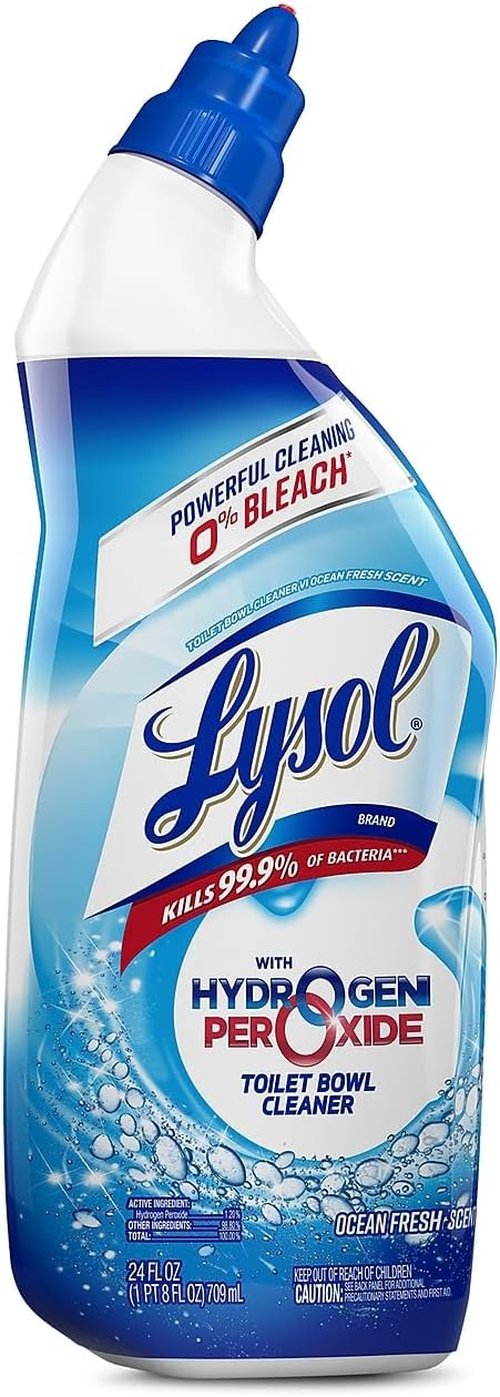 Lysol Toilet Bowl Cleaner - Ocean Fresh Scent | 24 oz Bottle | 9 Pack for Ultimate Freshness
