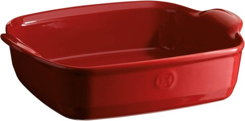 Emile Henry France Square Baking Dish - Ultime Ovenware in Burgundy | Durable & Stylish