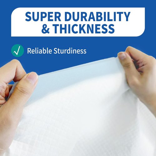 DAFI Extra Large Disposable Bed Pads - Super Absorbent Underpads with Odor Control | 30”x36” (50 Count)