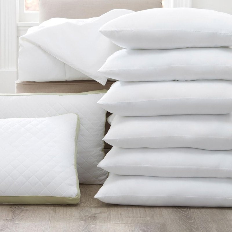 Bulk Pillow Cases Standard Size Set of 24 Pack Basic Pillowcases White Pillow Case Hypoallergenic Pillowcase Soft Envelope Closure Covers 20 x 26 Inches