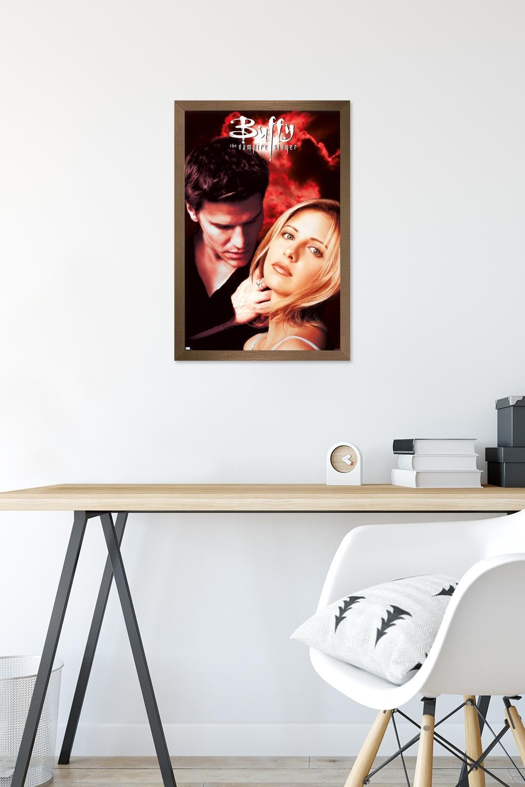 Buffy the Vampire Slayer - Season 2 One Sheet Wall Poster, 22.4L" x 14.7W", Bronze Framed Version