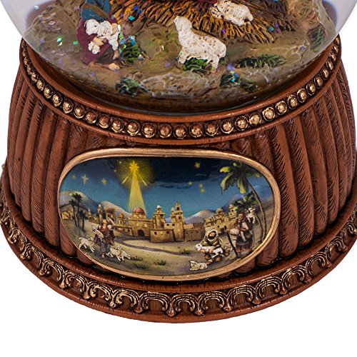Roman Christmas Nativity 100MM Musical Snow Globe Glitterdome - Plays
