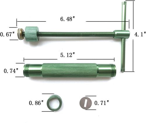 HEVERP Stainless Steel Clay Extruders - Sugar Paste & Cake Fondant Decorating Tool Set | Green Color