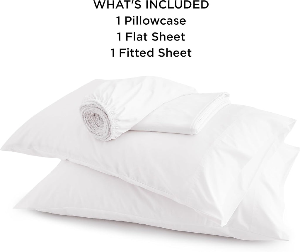 Bedsure Cooling Sheets - Twin XL Bamboo Rayon, Breathable & Soft, Deep Pocket Up to 16 Inches, White