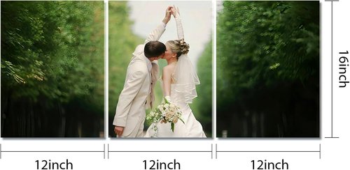Custom Triptych Canvas Prints | Unframed 12x16 Set of 3 - Transform Your Photos Into Stunning Wall Art