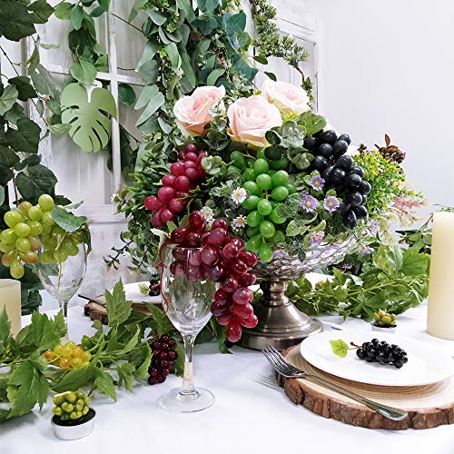 10 Pack Assorted Artificial Grapes - Frosted Decor Bunches