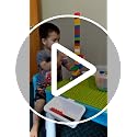 5-in-1 Kids Activity Table and Chair Set with 128 Building Blocks
