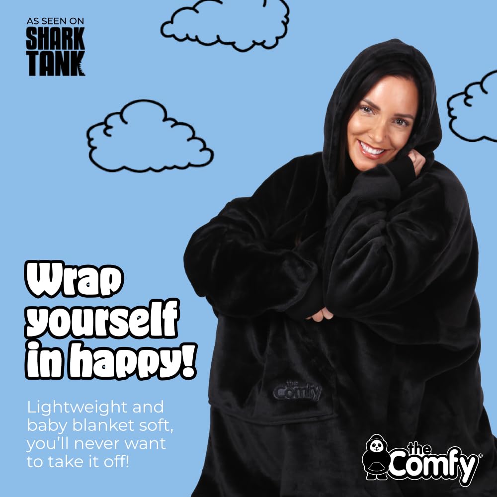 THE COMFY Dream | Oversized Light Microfiber Wearable Blanket, One Size Fits All, Seen on Shark Tank