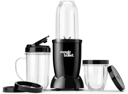 Magic Bullet Blender - Compact 11-Piece Set in Black for Effortless Smoothies and Food Prep
