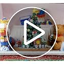Christmas Toy Box Revolving Tree Music Box with Nutcracker & Teddy Bear