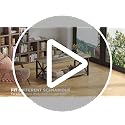 Rustic 39-Inch Round Corner Coffee Table with Storage Shelf, Gray Wash