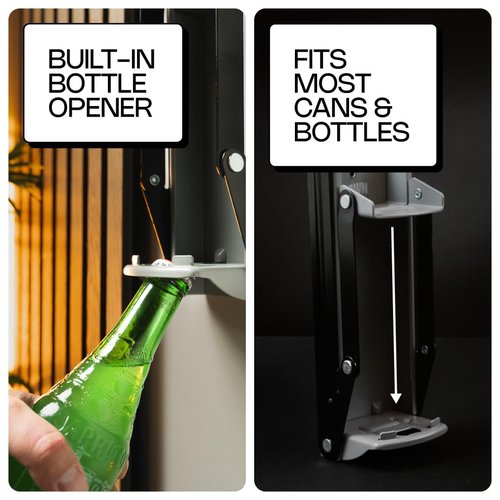 Can Crushers - Wall Mounted Aluminum Can Smasher - Ideal for Garbage Can and Recycling Bin - Outdoor Bar Accessories Must-Have - Home Improvement Essential - Efficient Can Crusher by Strawn (Green)