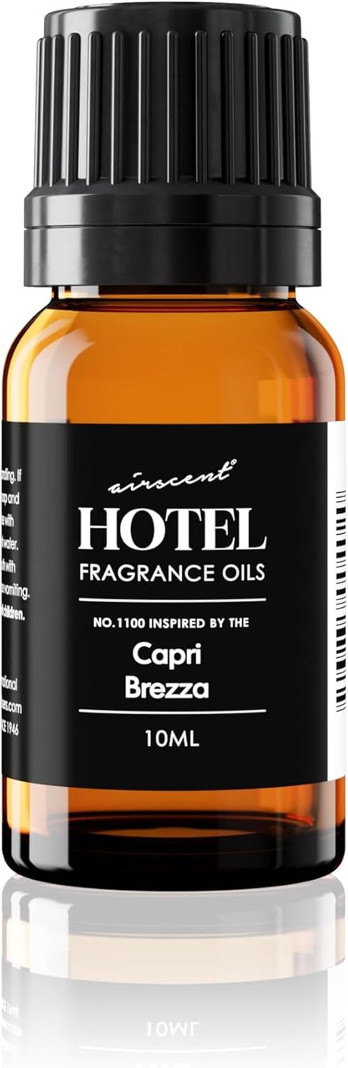 AirScent Capri Brezza Diffuser Oil No. 1100 - Volcano-Inspired Premium Fragrance for Ultrasonic Diffusers - 10 mL Glass Bottle with Dropper