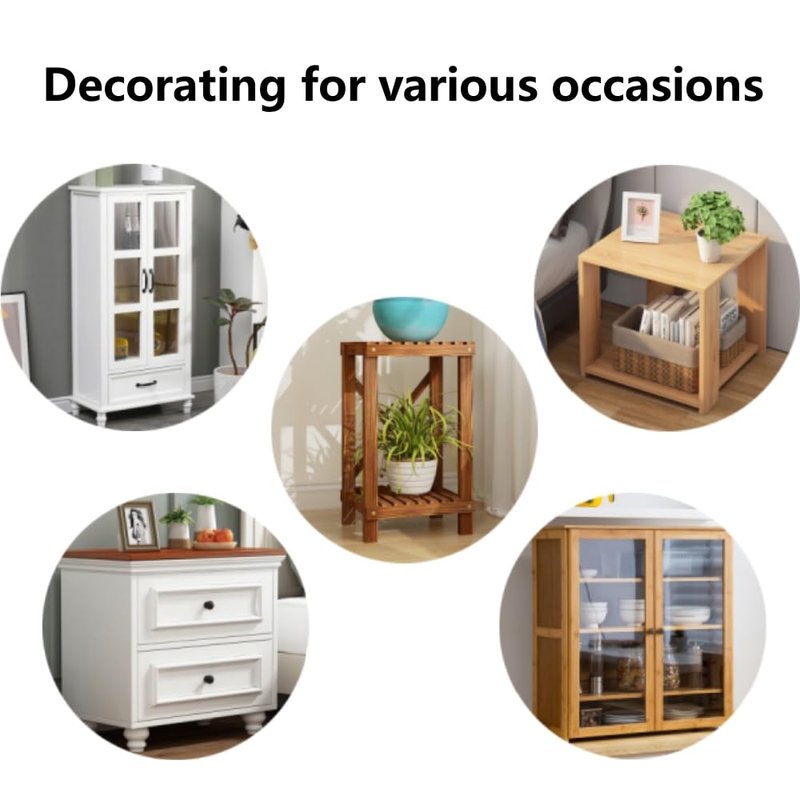 Utobanh Simple Bedside Table Tassel Cover Cloth, Nightstand Coffee Table Cover Suitable for Bedside Table TV Microwave Washing Machine Refrigerator Dust Cover (Coffee, 15.7 * 35.4 inches)