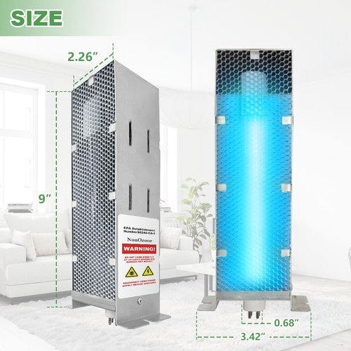 ActivTek Air Scrubber Replacement Cell - Advanced 9 Inch Photocatalytic Oxidation (PCO) | Ozone Free, 1 Pack