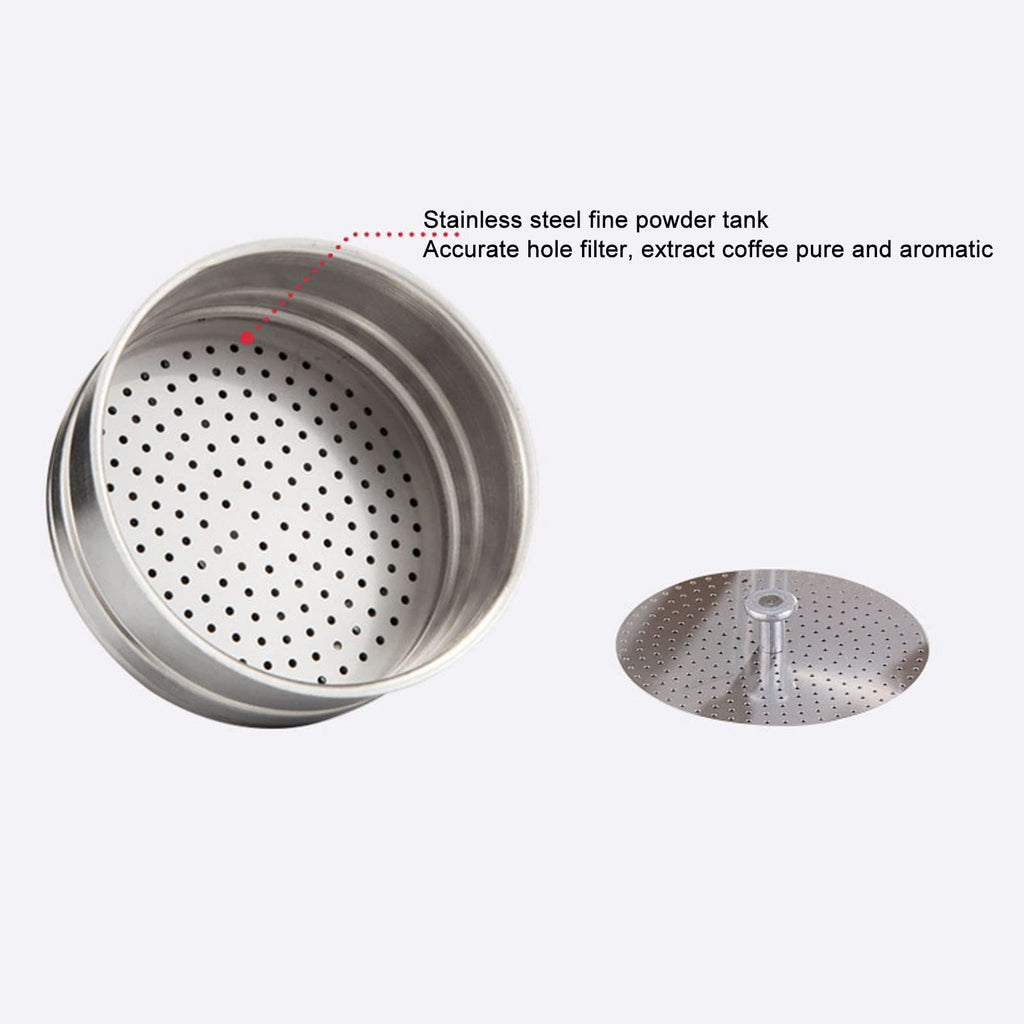 ASHATA Stovetop Maker, Coffee Maker, Induction Heating Pot Stovetop Coffee Maker, Stainless Steel Italian Coffee Machine for Home (500ml)