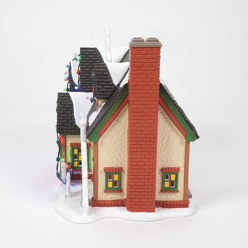 Department 56 Grinch House | Illuminated Christmas Village Building with LED Lights - 7.2 Inch, Hand-Painted Decor